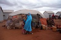 Displaced Somalis Due to Drought and Conflict